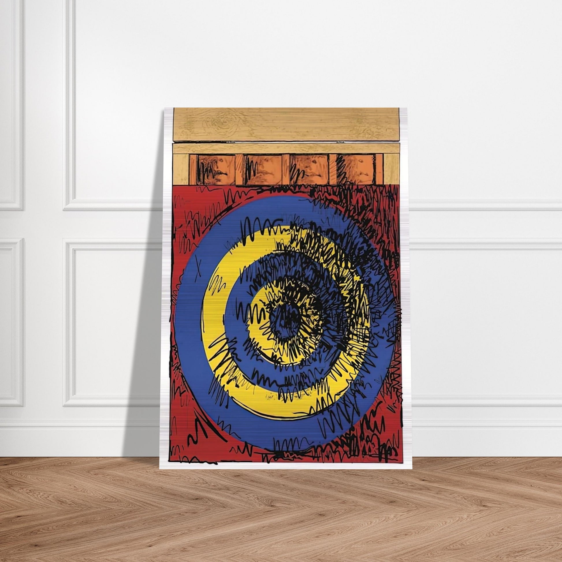 TARGET WITH FOUR FACES ULAE 55 1968 - Jasper Johns Brushed Aluminum Print - 70x100 cm / 28x40 inches | Jasper Johns Aluminum Print | Jasper Johns Prints