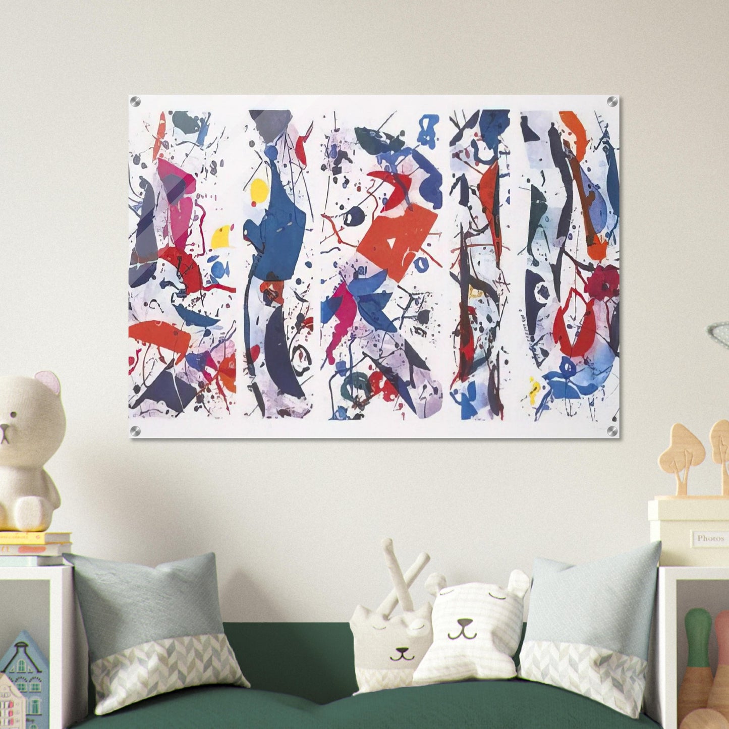 The Five Continents - Sam Francis Acrylic Print - 70x100 cm / 28x40″ inches