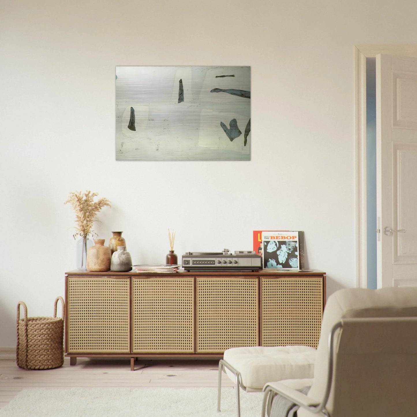 ABSTRACT COMPOSITION - Salvador Dali Brushed Aluminum Print - 70x100 cm / 28x40 inches | Salvador Dali Aluminum Print | Salvador Dali Prints