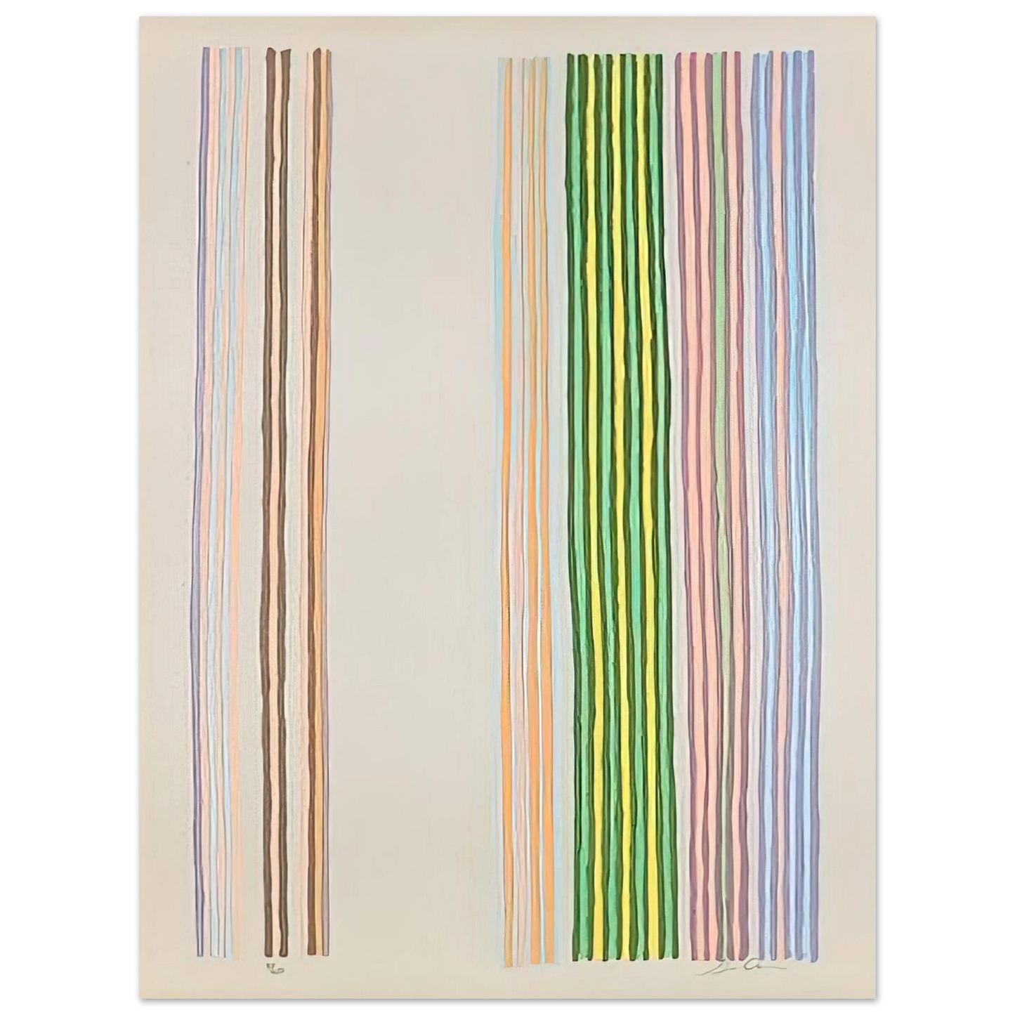Gene Davis - Royal Curtain - 1980  75x100 cm / 30x40inches Fine Art Poster