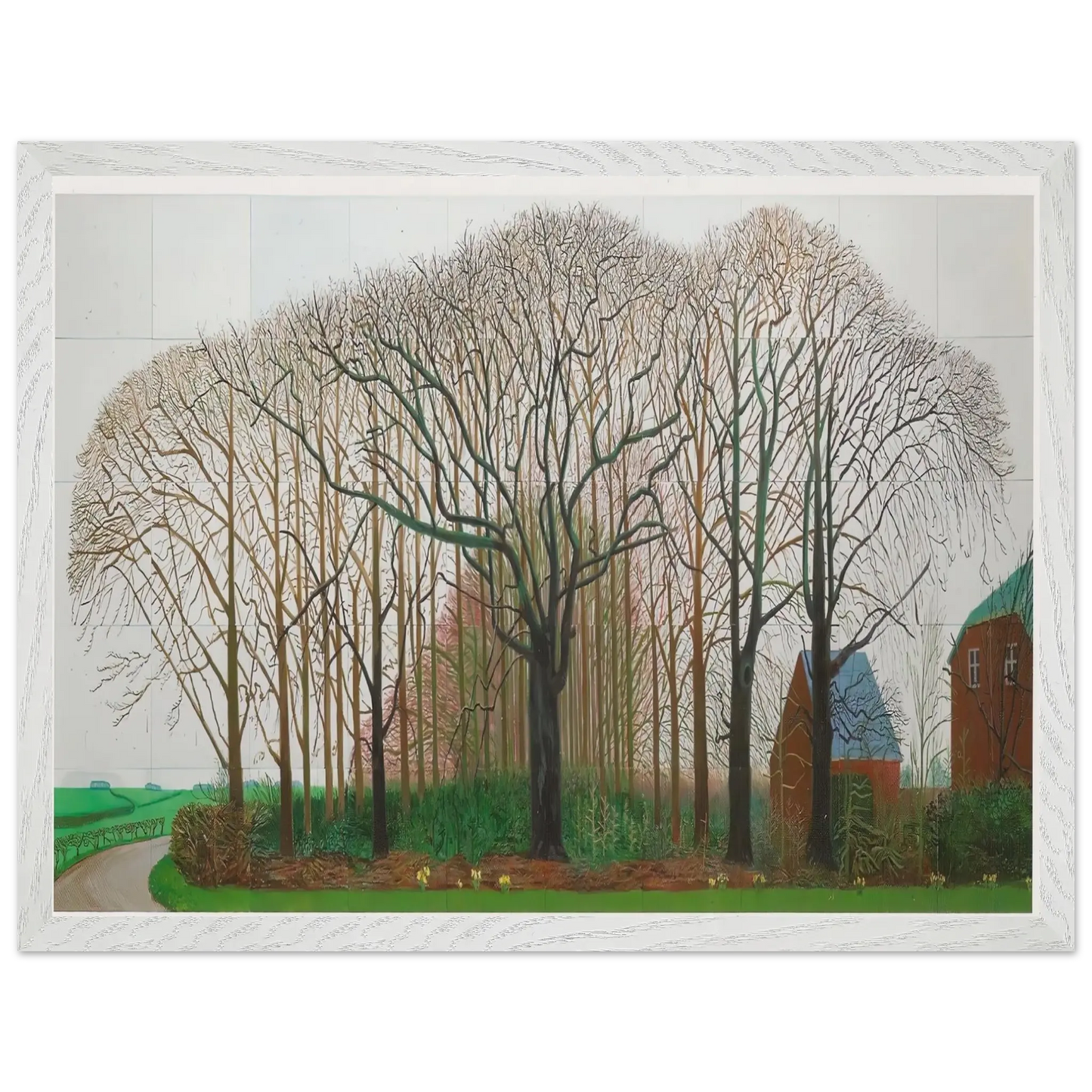 David Hockney - David Hockney Wall art - 60x80 cm / 24x32 Inches - Premium Wooden Framed Poster With Fine Art Paper - Black frame