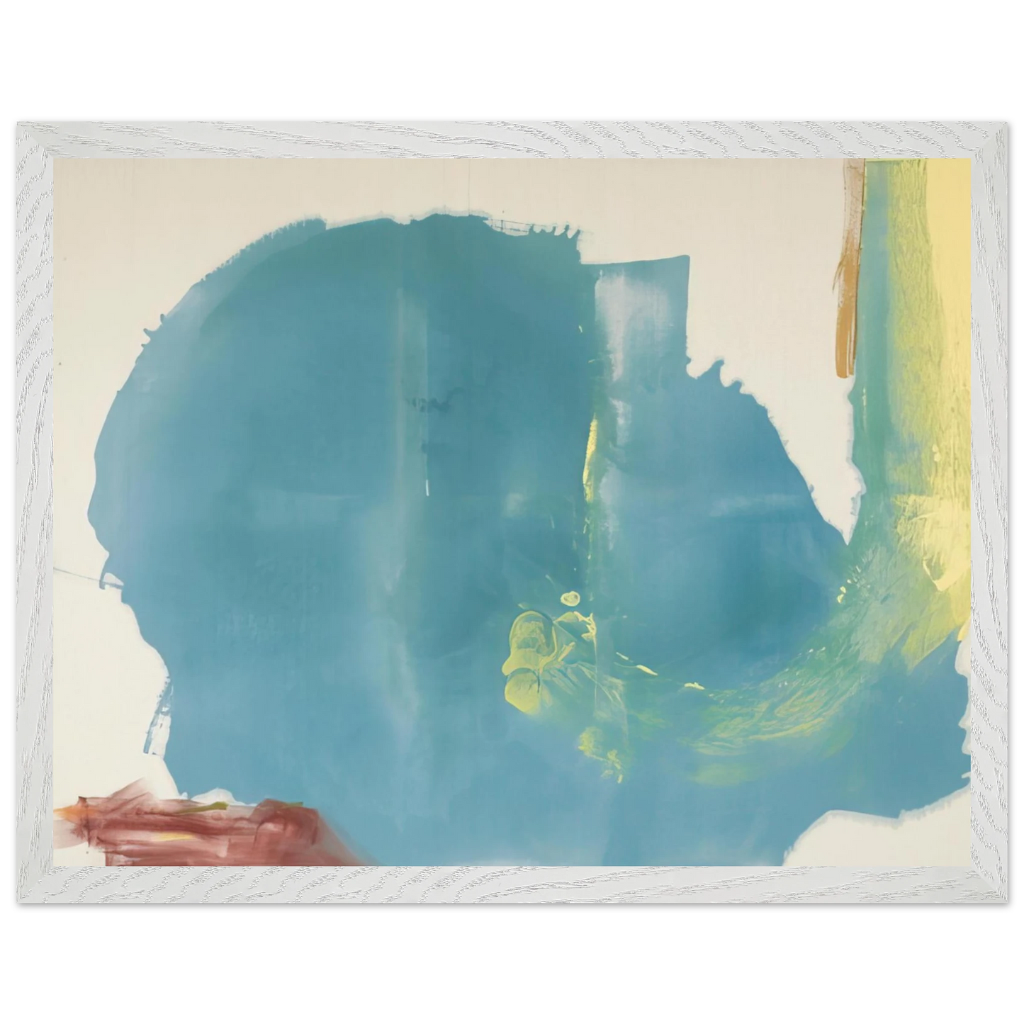 Helen Frankenthaler - Where Necessary - 1977 Wall art - 50x70 cm / 20x28 inches - Premium Wooden Framed Poster With Fine Art Paper-canvas - White frame