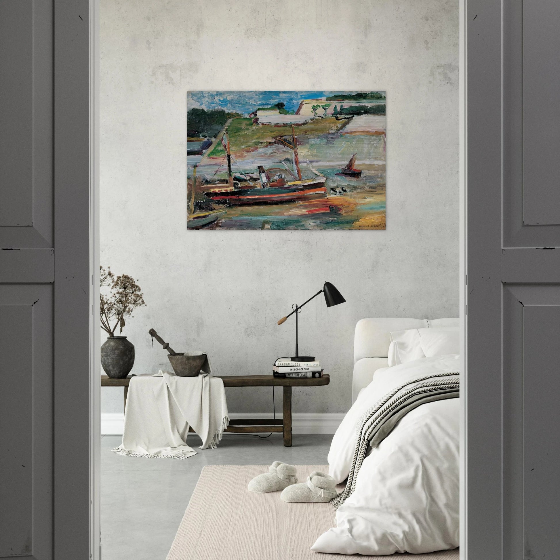 BELLE ILE LE PORT DE PALAIS 1896 - Henri Matisse Brushed Aluminum Print - 70x100 cm / 28x40 inches | Henri Matisse Aluminum Print | Henri Matisse Prints