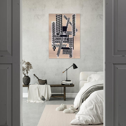 REED PEN COLLAGE 1922 - Hannah Hoch Brushed Aluminum Print - 70x100 cm / 28x40 inches | Hannah Hoch Aluminum Print | Hannah Hoch Prints