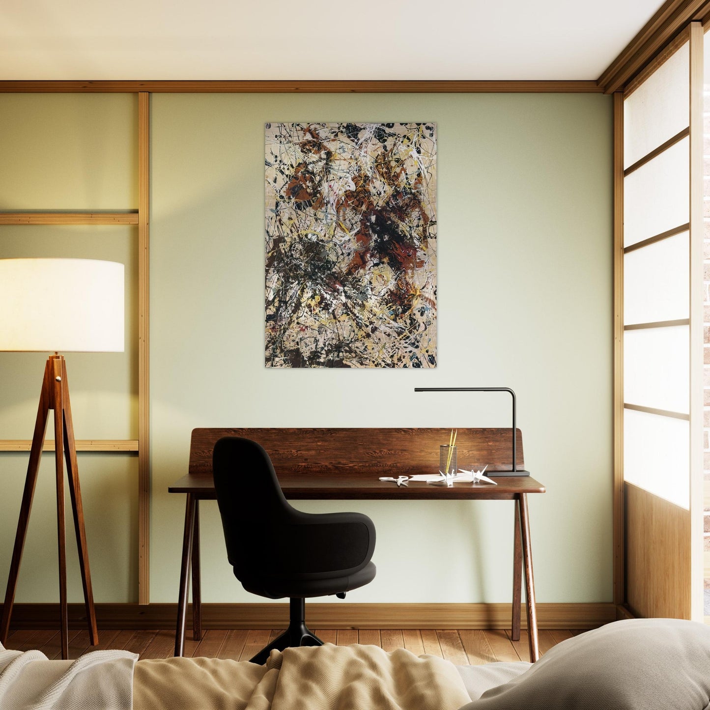 NUMBER 12 1949 - Jackson Pollock Brushed Aluminum Print - 70x100 cm / 28x40 inches | Jackson Pollock Aluminum Print | Jackson Pollock Prints