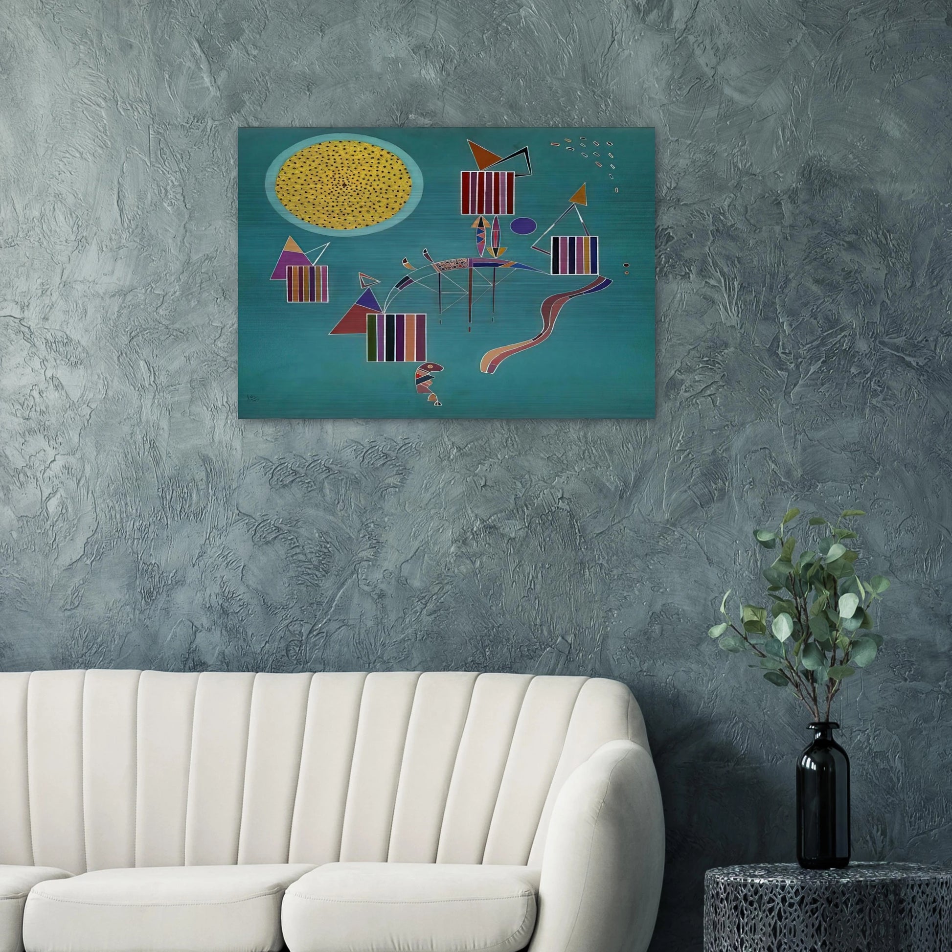 INTIME MESSAGE 1942 - Wassily Kandinsky Brushed Aluminum Print - 70x100 cm / 28x40 inches | Wassily Kandinsky Aluminum Print | Wassily Kandinsky Prints