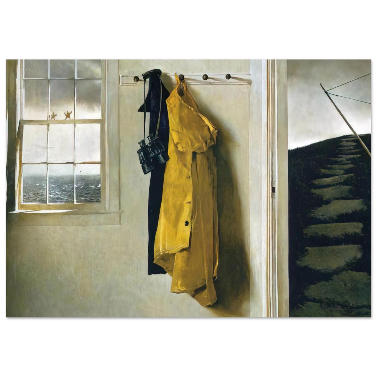 Andrew Wyeth - SQUALL Wall Art - 60x80 cm / 24x32 inches - Fine Art Poster-canvas - -