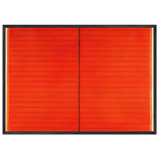 Misure n 31 - 1966 - Bice Lazzari 70x100 cm / 28x40 inches Framed Art Print – Black Wooden Frame