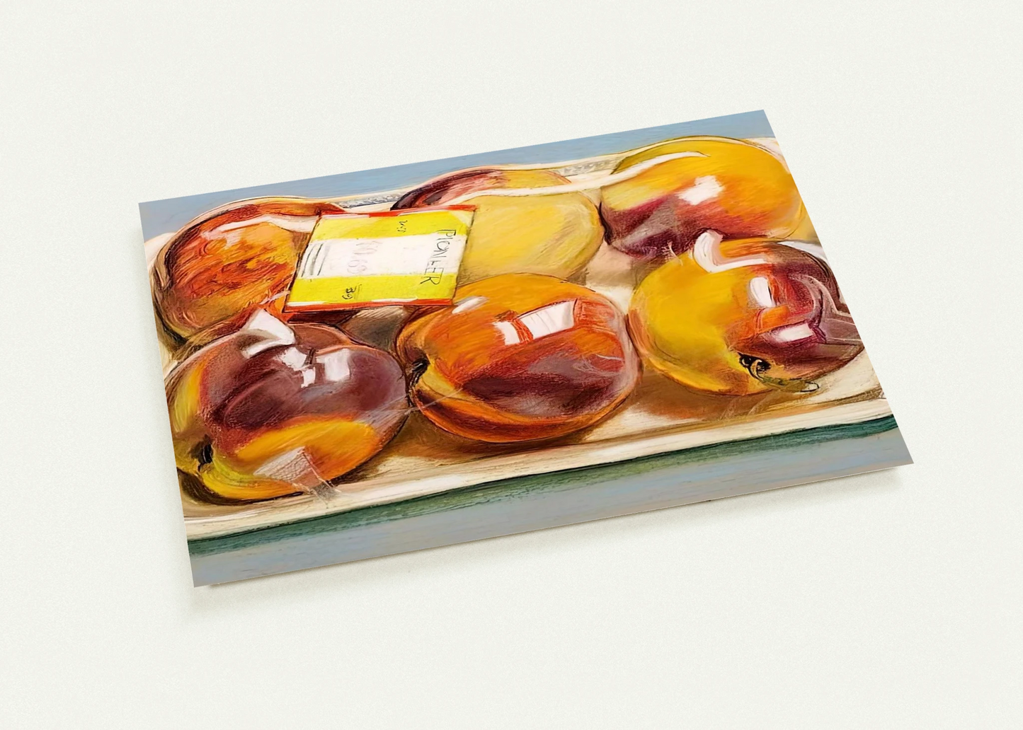 PEACHES 1971 By Janet Fish Pack of 10 Post Cards | Janet Fish Post Cards | A6 (10.5 x 14.8 cm) - 4.1 x 5.8 inches