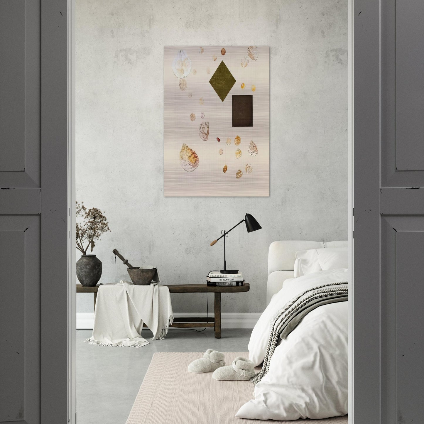 Homan-Ji III - 1995 - Jennifer Bartlett Brushed Aluminum Print - 70x100 cm / 28x40 inches | Jennifer Bartlett Aluminum Print | Jennifer Bartlett Prints