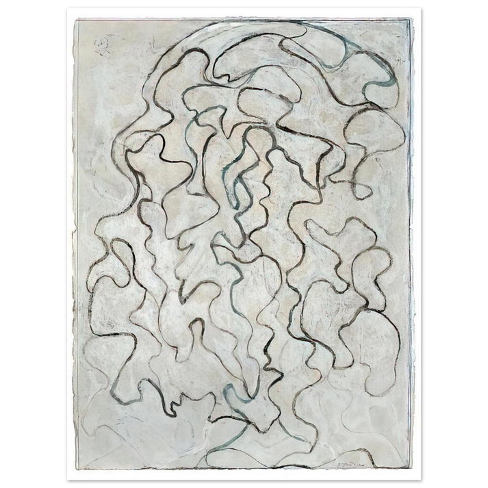 Brice Marden - Nevis Rock - 2008  75x100 cm / 30x40inches Fine Art Poster