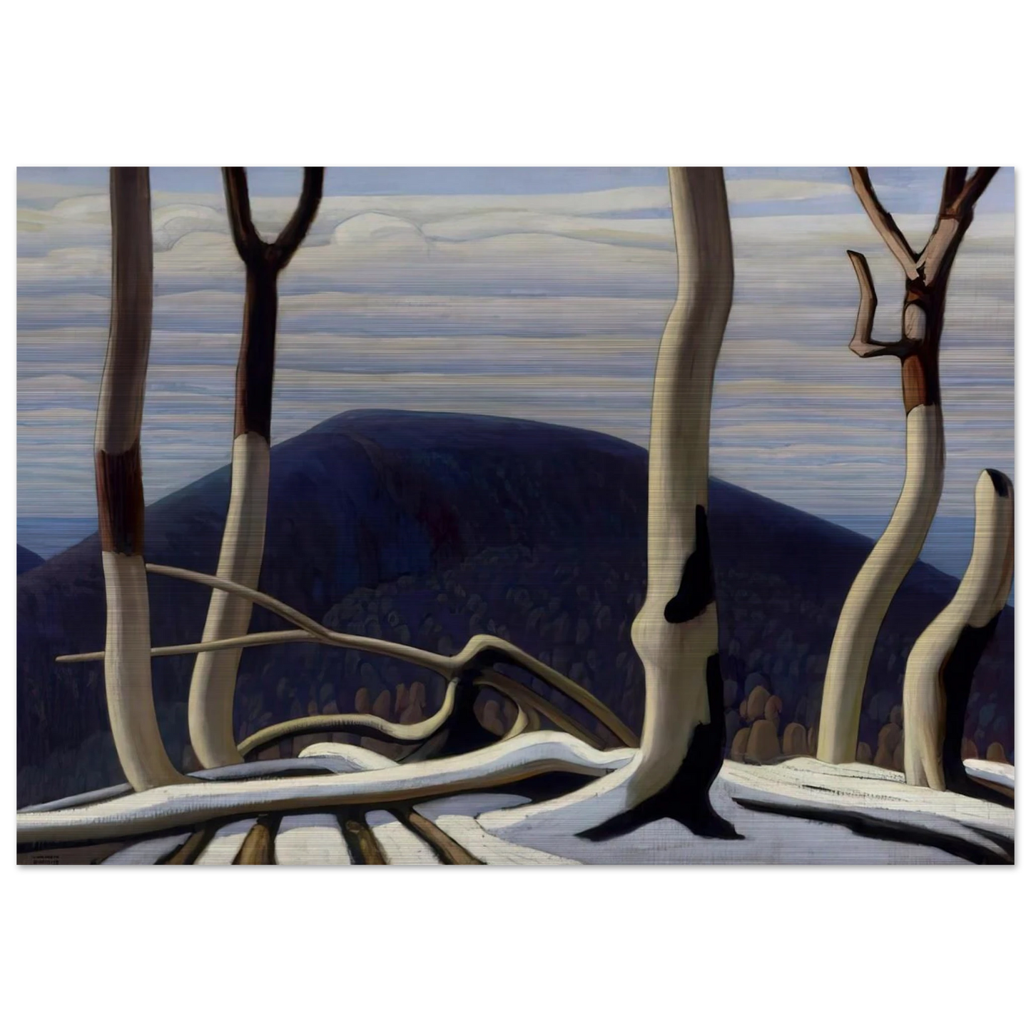 Above Lake Superior - 1922 - Lawren Harris Brushed Aluminum Print - 70x100 cm / 28x40 inches | Lawren Harris Aluminum Print | Lawren Harris Prints