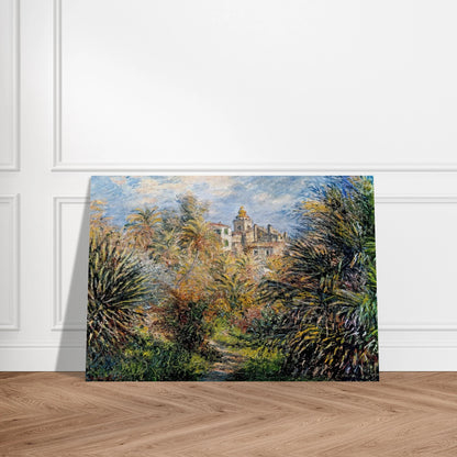 The Moreno Garden at Bordighera - claude monet Brushed Aluminum Print - 70x100 cm / 28x40 inches | claude monet Aluminum Print | claude monet Prints
