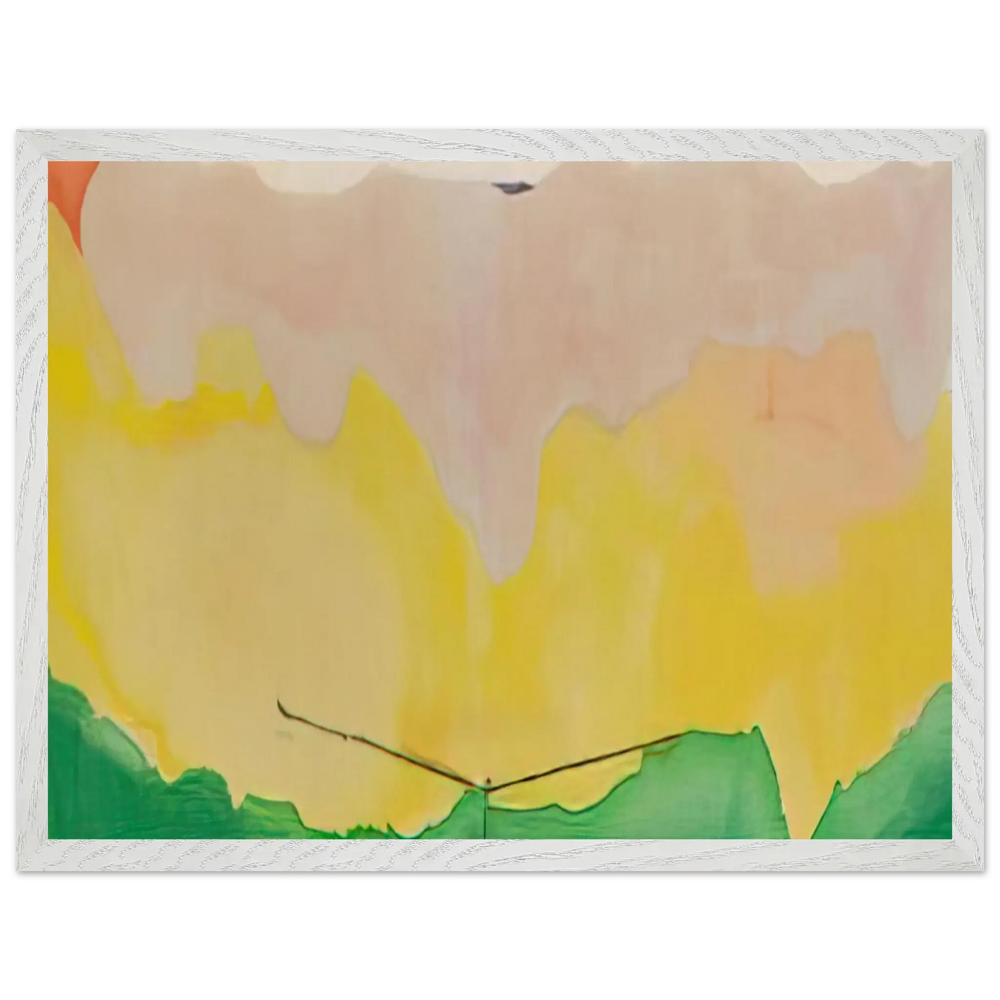 Helen Frankenthaler - Boulevard - 1973 Wall art - 30x45 cm / 12x18 Inches - Premium Wooden Framed Poster With Fine Art Paper - Wood frame