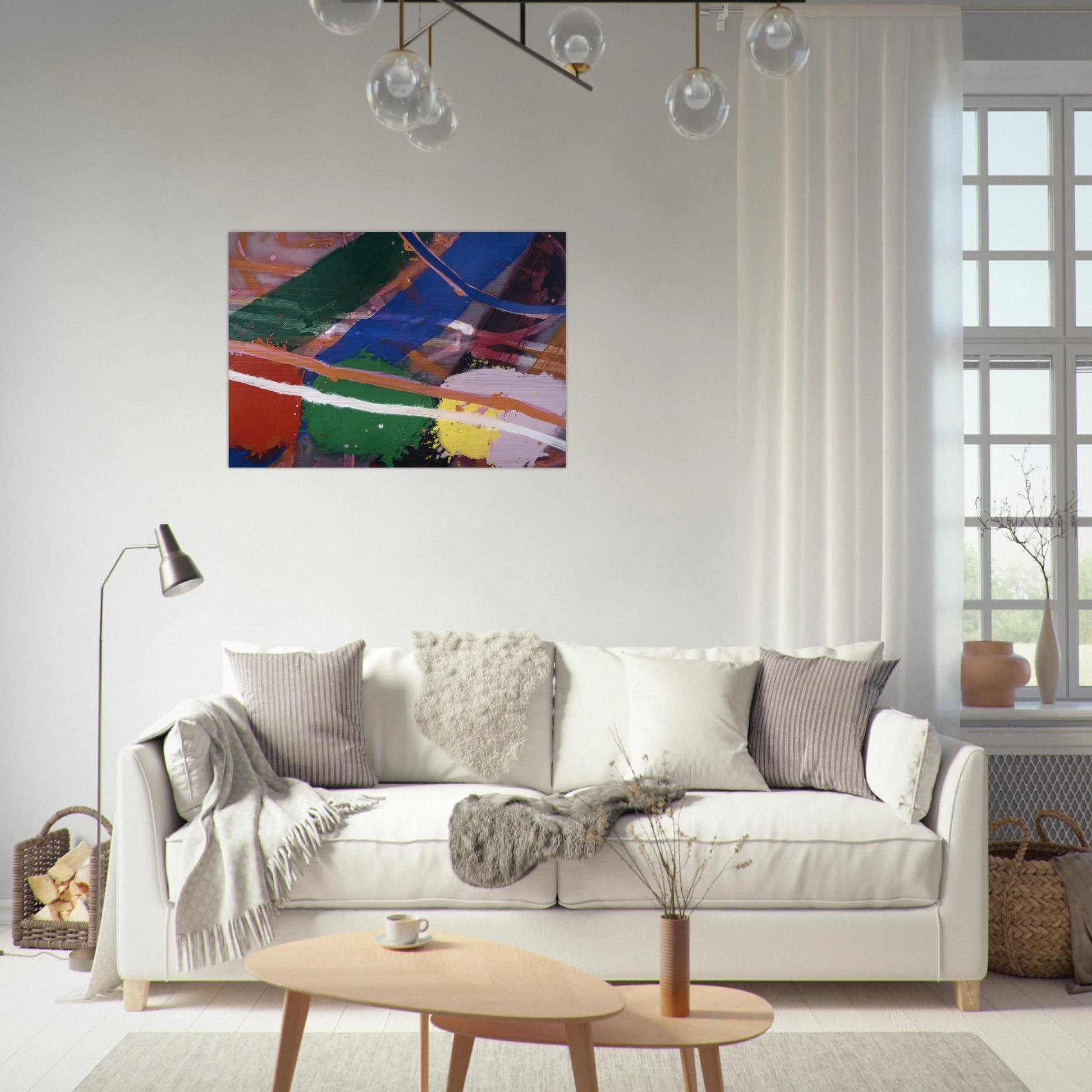 Festival - 1983 - Albert Irvin Brushed Aluminum Print - 70x100 cm / 28x40 inches | Albert Irvin Aluminum Print | Albert Irvin Prints