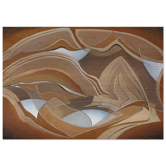 Nature Rhythms - 1950 - Lawren Harris Brushed Aluminum Print - 70x100 cm / 28x40 inches | Lawren Harris Aluminum Print | Lawren Harris Prints