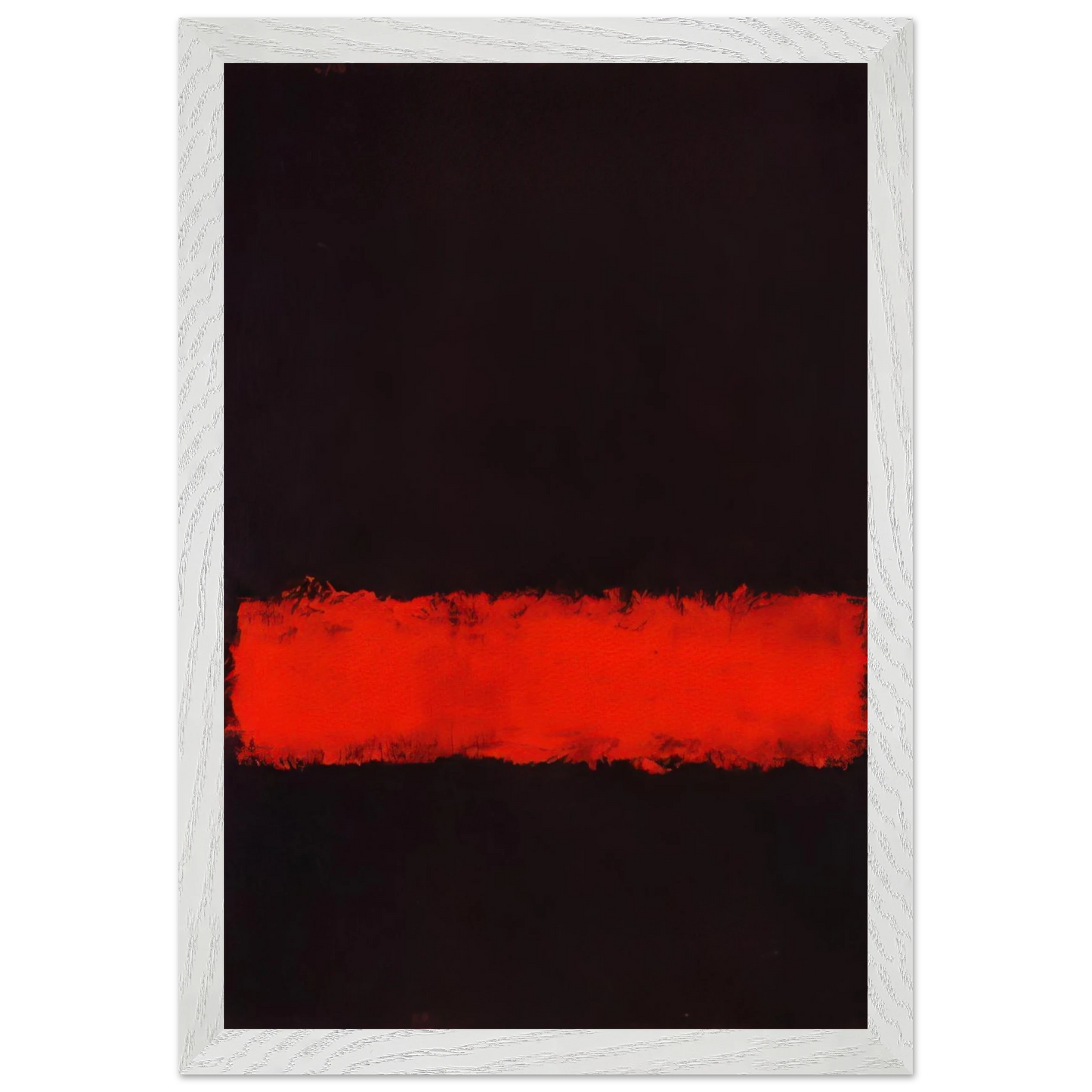 Mark Rothko - Black, Red and Black - 1968 Wall Art - 21x29.7 cm / 8x12" - Premium Wooden Framed Poster With Fine Art Paper-canvas - Black frame