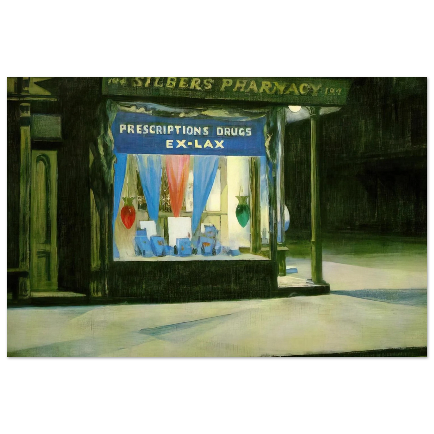 Edward Hopper - Drug Store Fine Art Poster