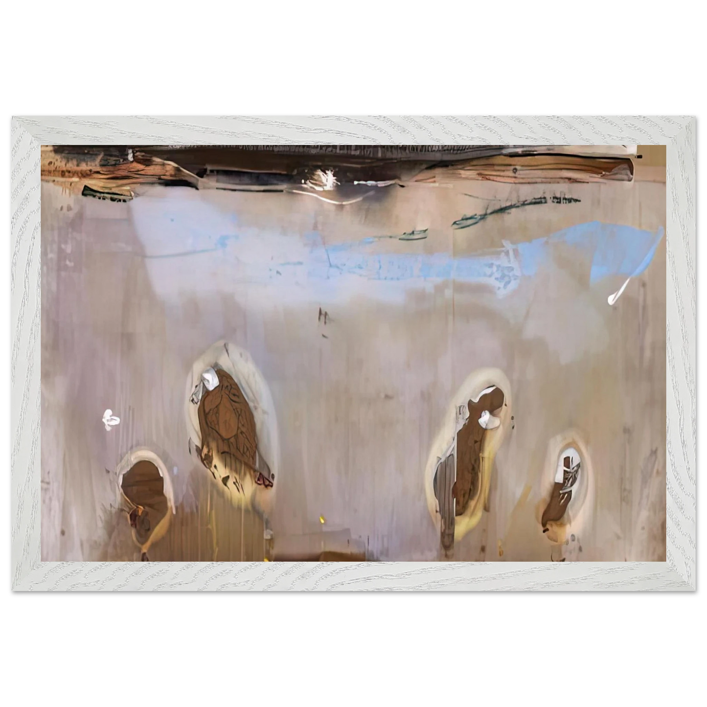 Helen Frankenthaler - Tethys, 1981- Wall Art - 30x40 cm / 12x16 inches - Premium Wooden Framed Poster With Fine Art Paper-canvas - Black frame