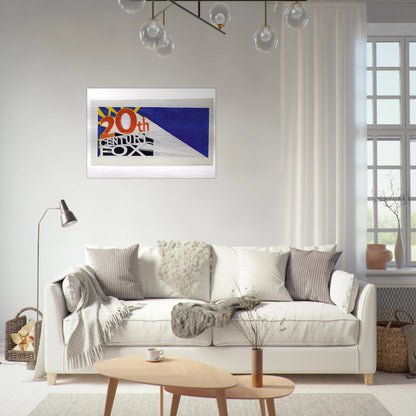 TRADEMARK 3 1962 - Edward Ruscha Brushed Aluminum Print - 70x100 cm / 28x40 inches | Edward Ruscha Aluminum Print | Edward Ruscha Prints