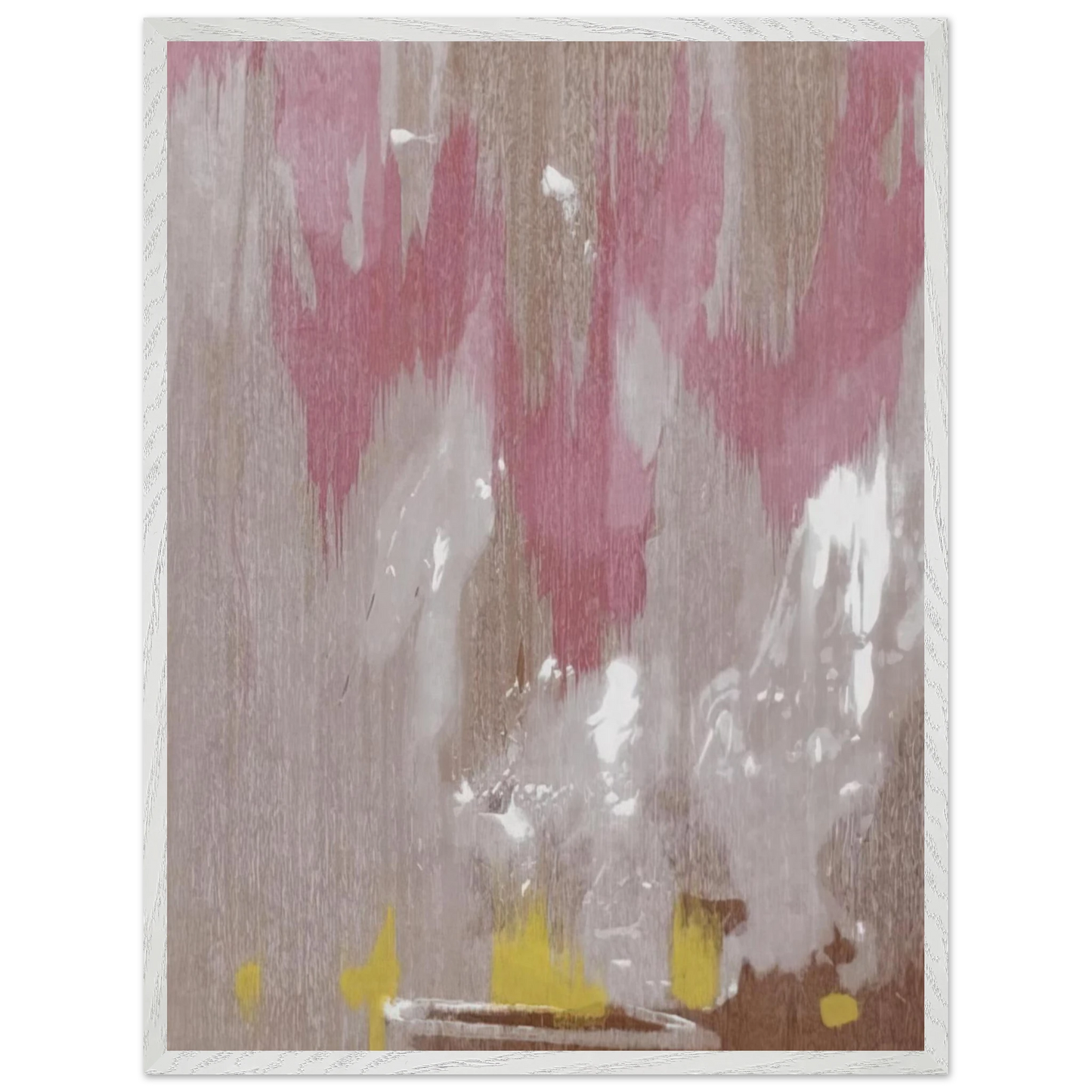 Helen Frankenthaler - Tales of Genji IV - 1998 Wall art - 30x45 cm / 12x18 inches - Premium Wooden Framed Poster With Fine Art Paper-canvas - White frame
