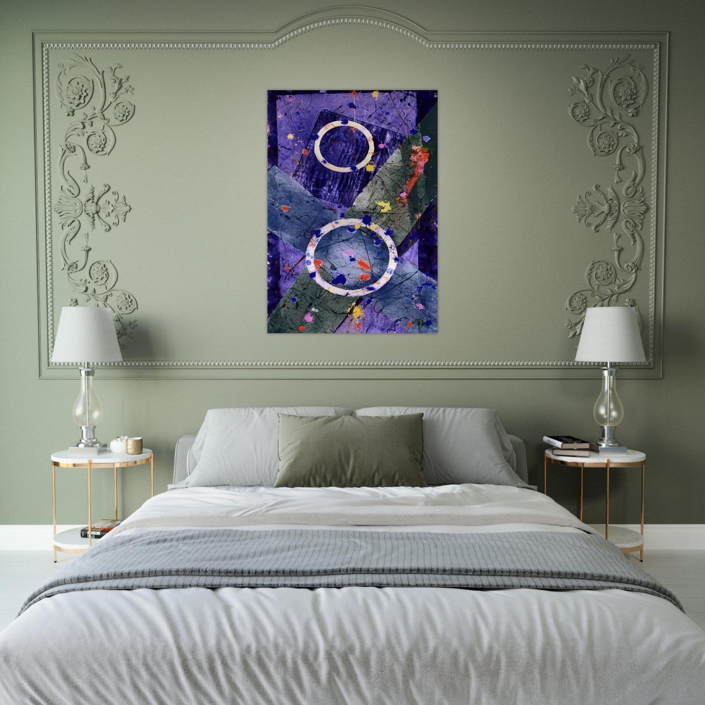 Decent - Sam Francis Brushed Aluminum Print - 70x100 cm / 28x40 inches | Sam Francis Aluminum Print | Sam Francis Prints