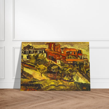 RED HOUSES - Chaim Soutine Brushed Aluminum Print - 70x100 cm / 28x40 inches | Chaim Soutine Aluminum Print | Chaim Soutine Prints