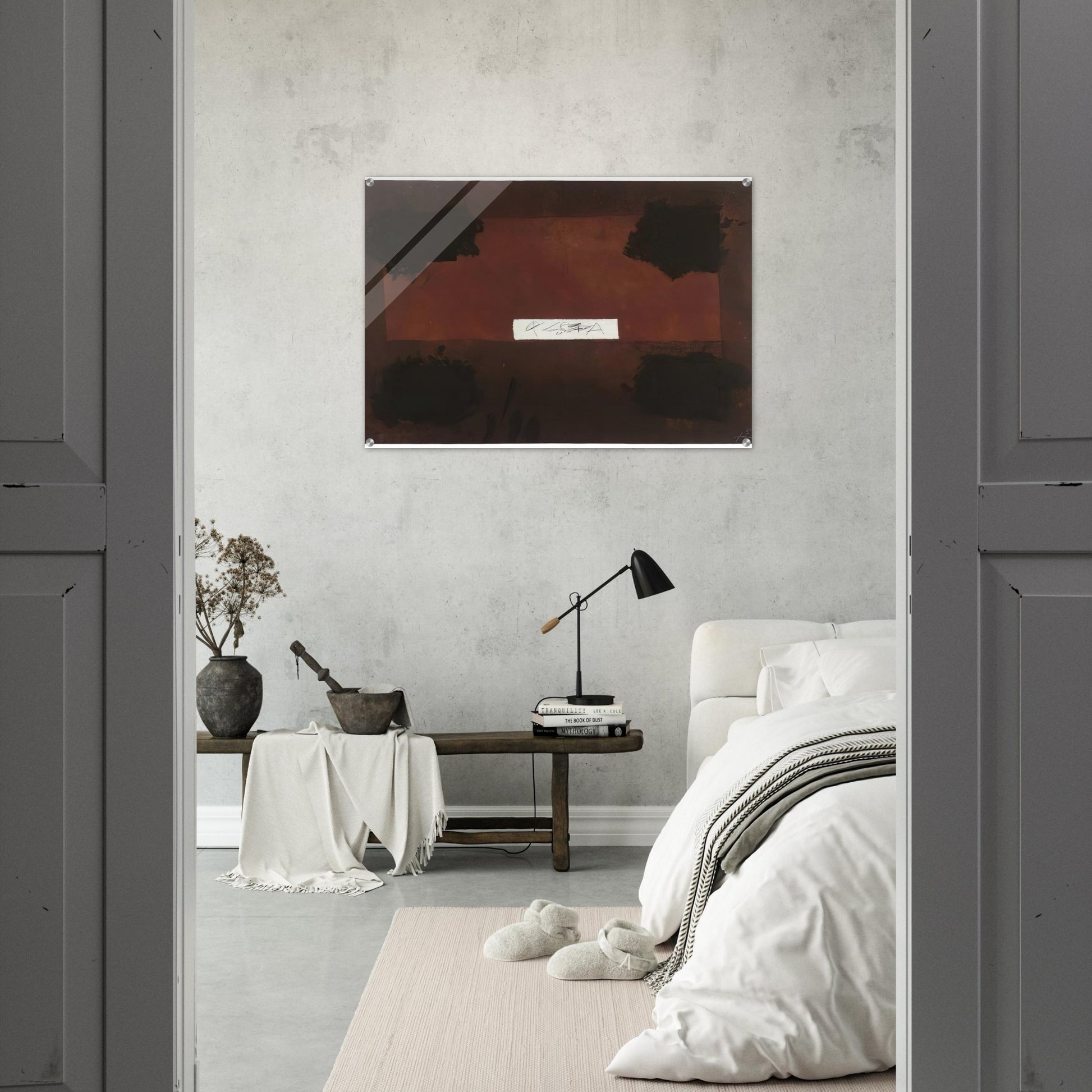 PASTED CLOTH 1976 - Antoni Tapies Acrylic Print - 70x100 cm / 28x40″ inches