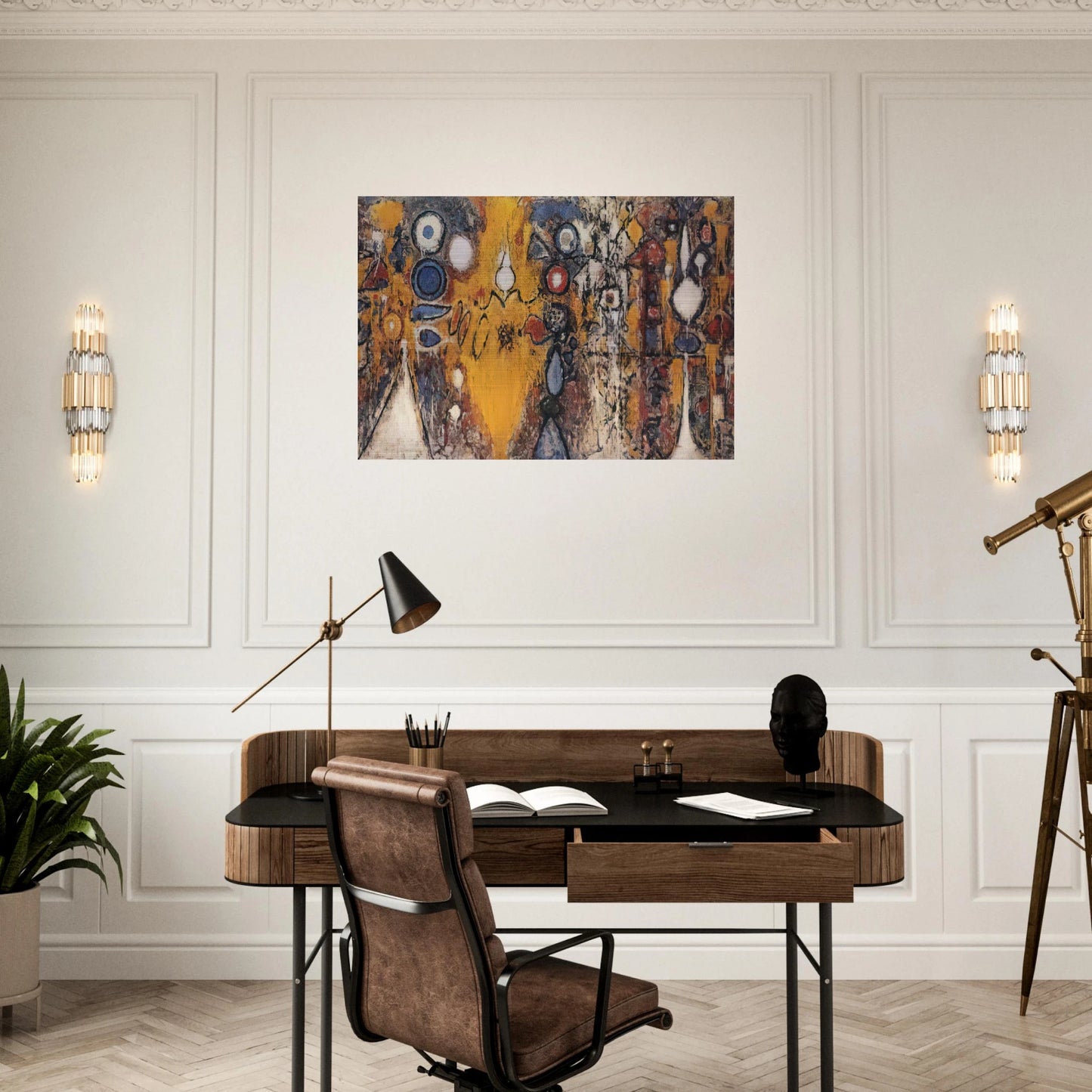 Number 1 - Richard Pousette-Dart Brushed Aluminum Print - 70x100 cm / 28x40 inches | Richard Pousette-Dart Aluminum Print | Richard Pousette-Dart Prints