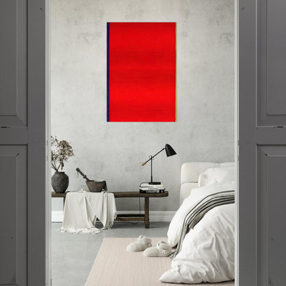 Who's Afraid of Red, Yellow, and Blue I - Barnett Newman Brushed Aluminum Print - 70x100 cm / 28x40 inches | Barnett Newman Aluminum Print | Barnett Newman Prints