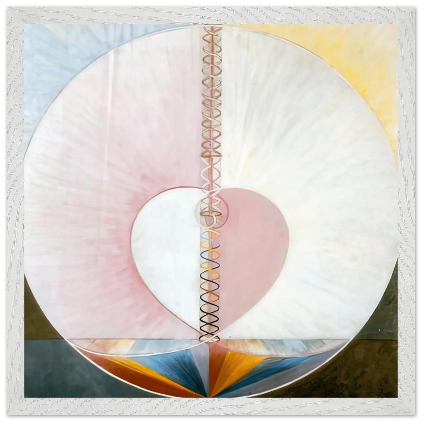 Hilma af Klint - WHAT A HUMAN BEING IS 1910 Wall art - 13x18 cm / 5x7 Inches - Premium Wooden Framed Poster With Fine Art Paper - Wood frame