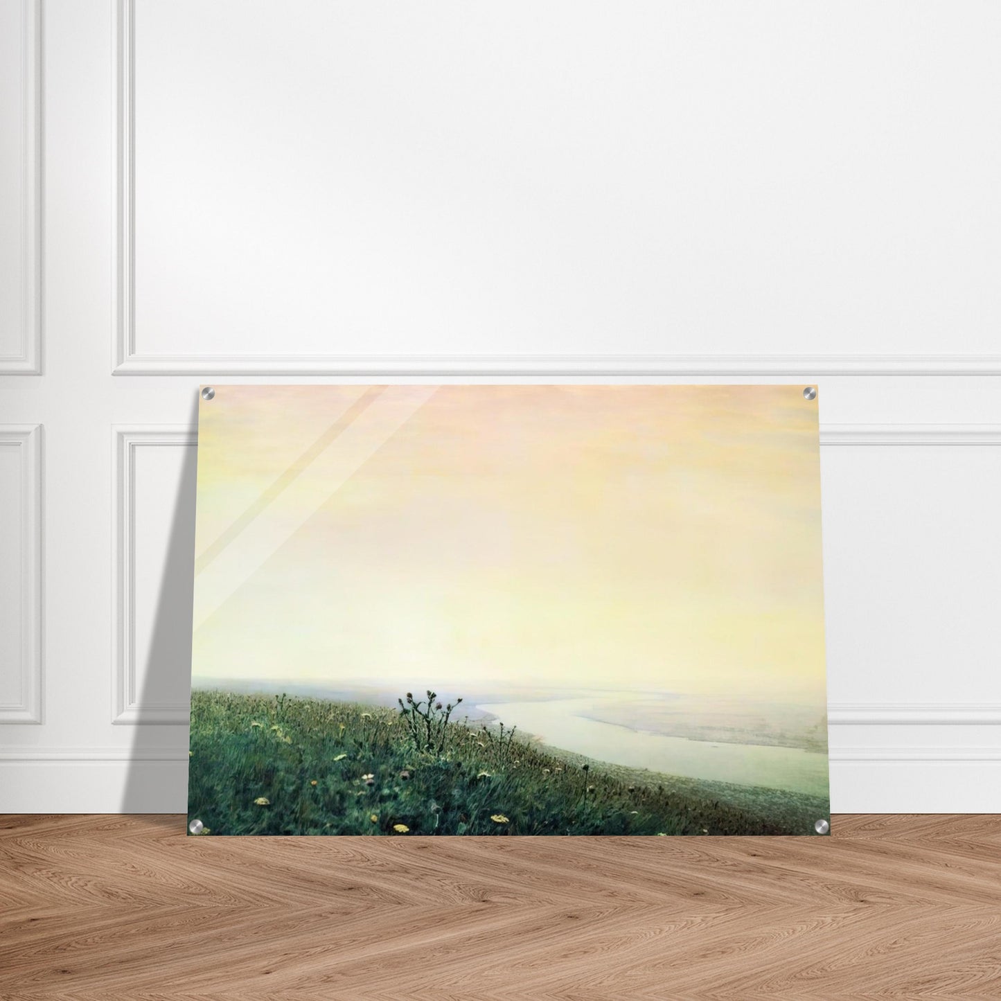 Dnieper in the morning - Arkhyp Kuindzhi Acrylic Print - 70x100 cm / 28x40″ inches