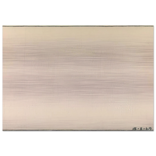 Nothing to be Afraid Of IV 15.8.69 - 1969 - Bob Law Brushed Aluminum Print - 70x100 cm / 28x40 inches | Bob Law Aluminum Print | Bob Law Prints