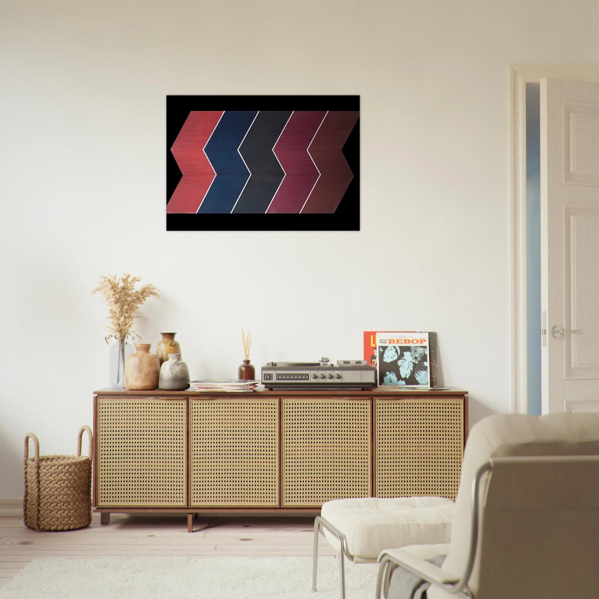 Cut Series #4 - 1967 - Thomas Downing Brushed Aluminum Print - 70x100 cm / 28x40 inches | Thomas Downing Aluminum Print | Thomas Downing Prints