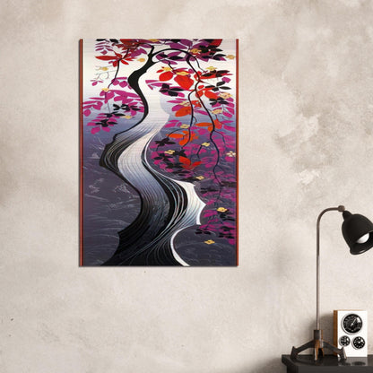 Twisted Tree - Eyvind Earle Brushed Aluminum Print - 70x100 cm / 28x40 inches | Eyvind Earle Aluminum Print | Eyvind Earle Prints