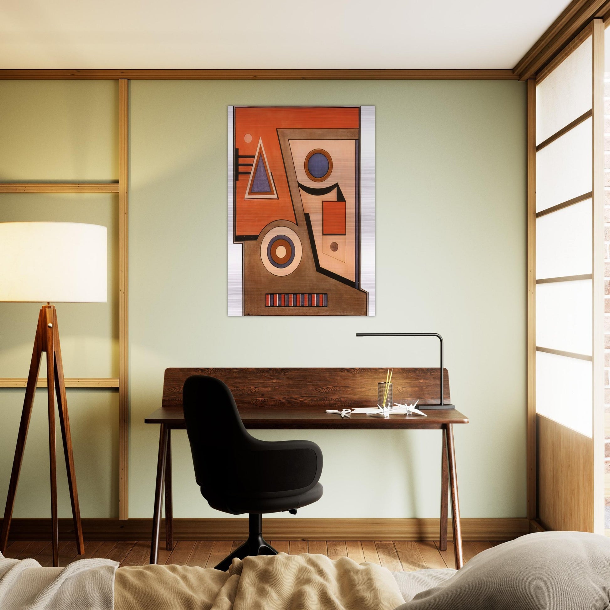Almagro - Concretism - Carmelo Arden Quin Brushed Aluminum Print - 70x100 cm / 28x40 inches | Carmelo Arden Quin Aluminum Print | Carmelo Arden Quin Prints