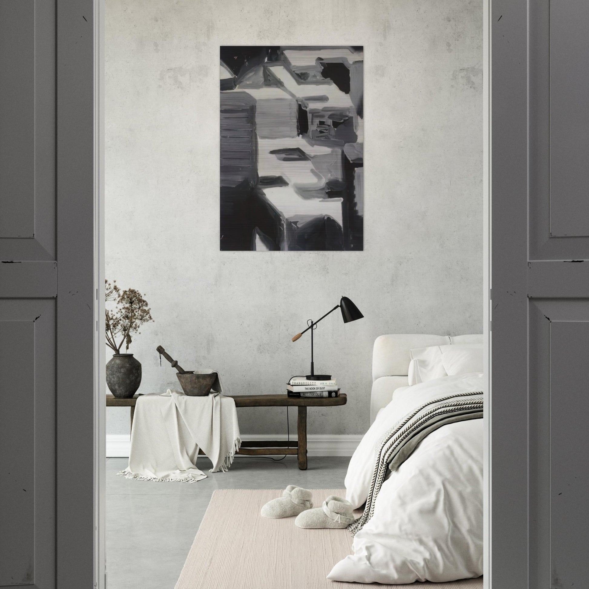 TOWNSCAPE 1968 3 - Gerhard Richter Brushed Aluminum Print - 70x100 cm / 28x40 inches | Gerhard Richter Aluminum Print | Gerhard Richter Prints