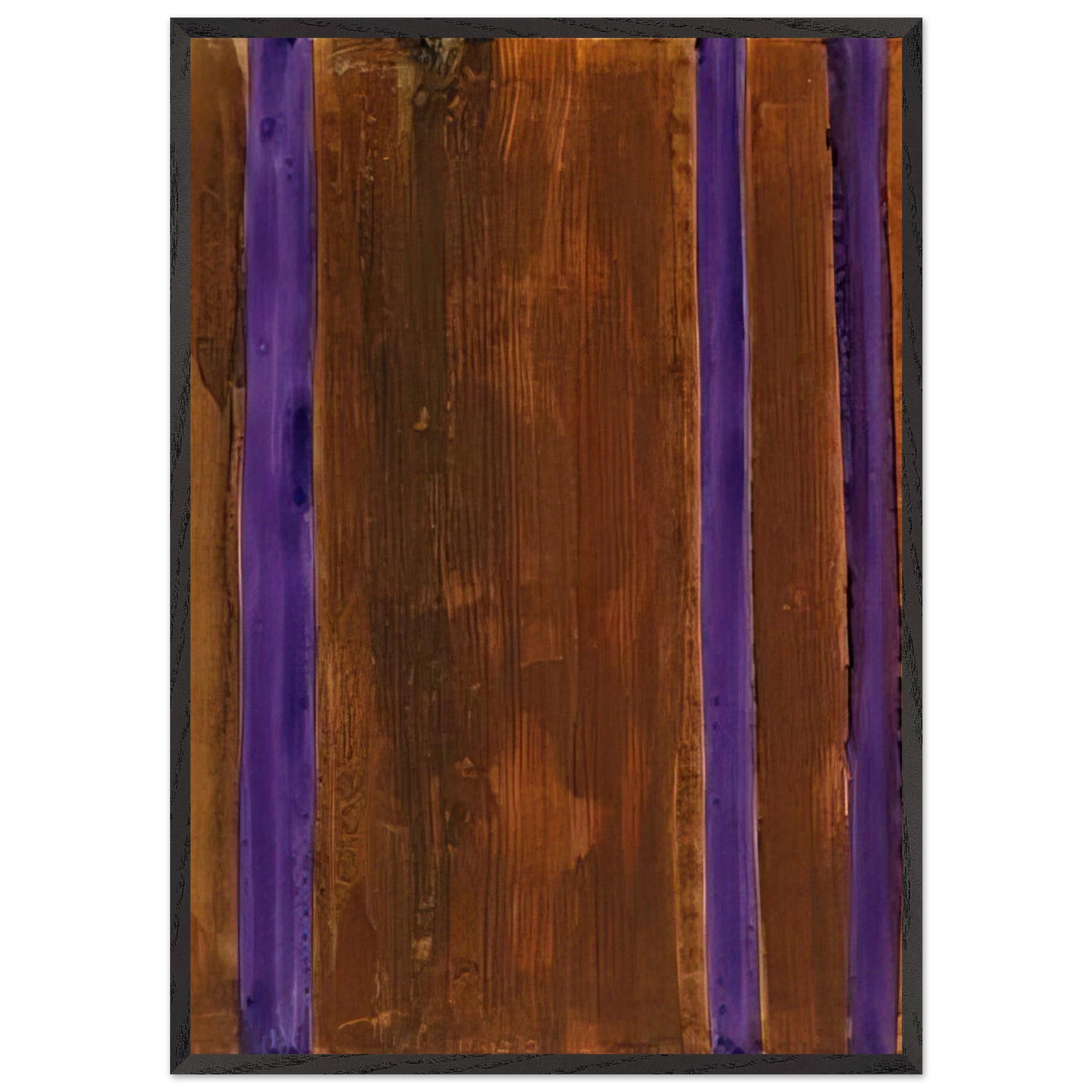 Untitled brownviolet - 2001 - Gunther Forg 70x100 cm / 28x40 inches Framed Art Print – Black Wooden Frame