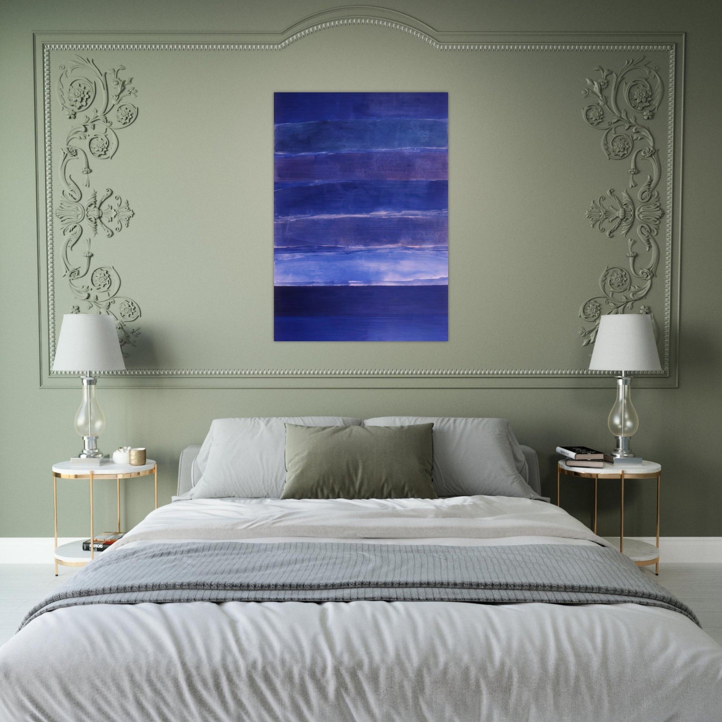Ocean Love - 1981 - Ronnie Landfield Brushed Aluminum Print - 70x100 cm / 28x40 inches | Ronnie Landfield Aluminum Print | Ronnie Landfield Prints