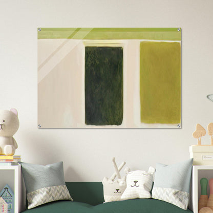 Double Green Sun-Box - 1967 - Theodoros Stamos Acrylic Print - 70x100 cm / 28x40″ inches