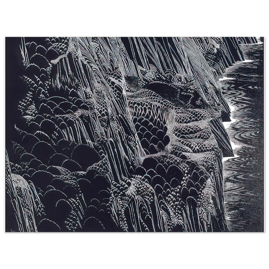 Eyvind Earle - Ocean Cliffs  75x100 cm / 30x40inches Fine Art Poster