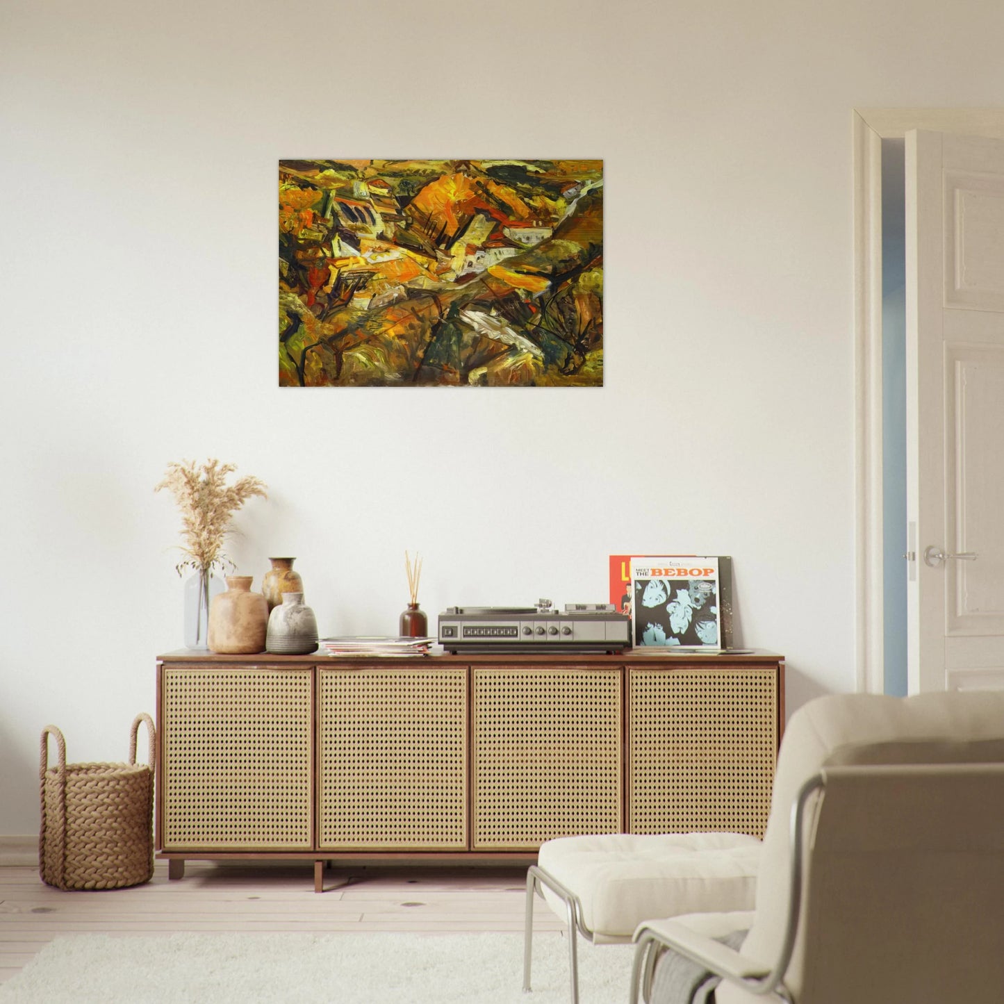 CERET LANDSCAPE - Chaim Soutine Brushed Aluminum Print - 70x100 cm / 28x40 inches | Chaim Soutine Aluminum Print | Chaim Soutine Prints