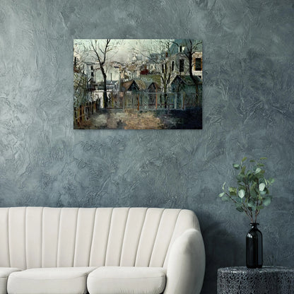 RENOIR S GARDEN - Maurice Utrillo Brushed Aluminum Print - 70x100 cm / 28x40 inches | Maurice Utrillo Aluminum Print | Maurice Utrillo Prints