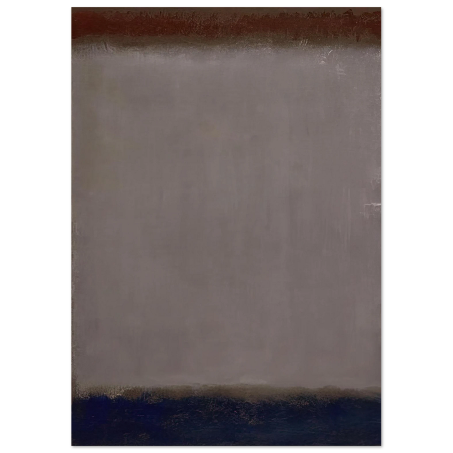Mark Rothko - Lavender and Mulberry - 1959 Wall Art - 60x80 cm / 24x32 inches - Premium Wooden Framed Poster With Fine Art Paper-canvas - White frame