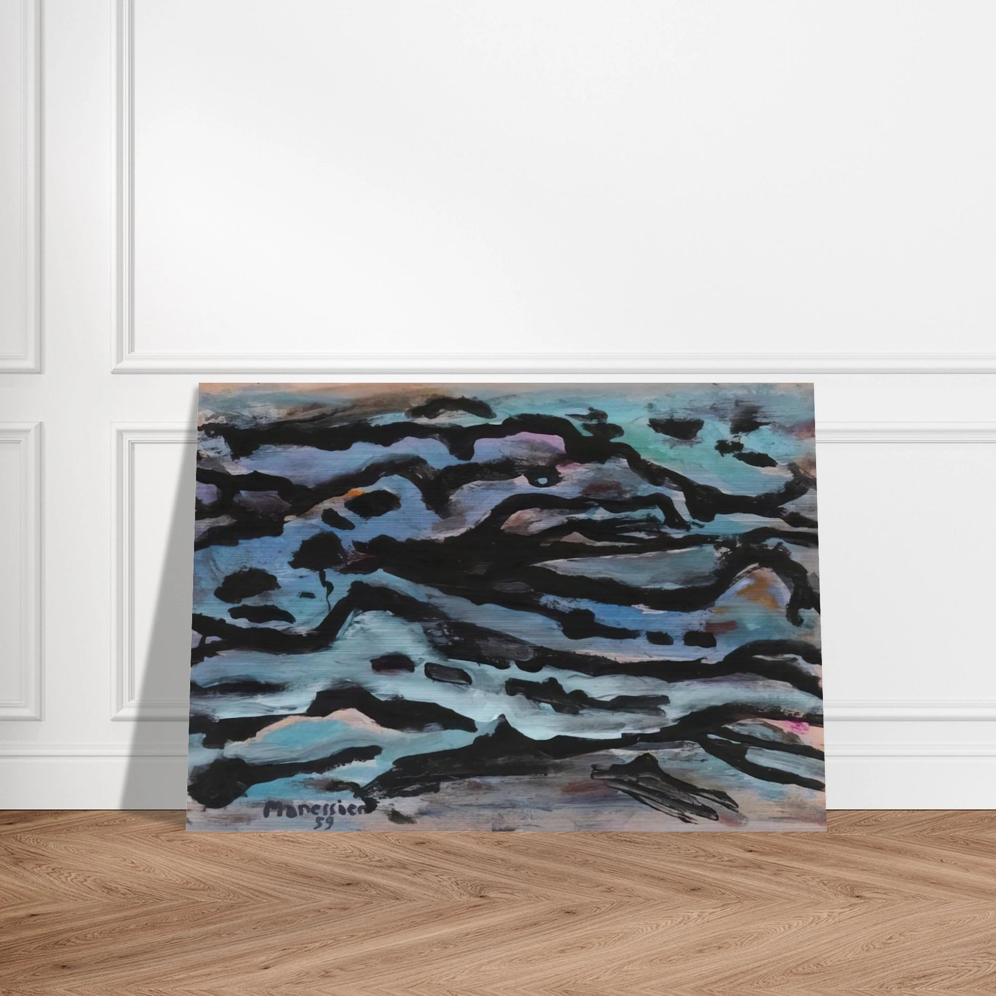 Composition - 1959 - Alfred Manessier Brushed Aluminum Print - 70x100 cm / 28x40 inches | Alfred Manessier Aluminum Print | Alfred Manessier Prints