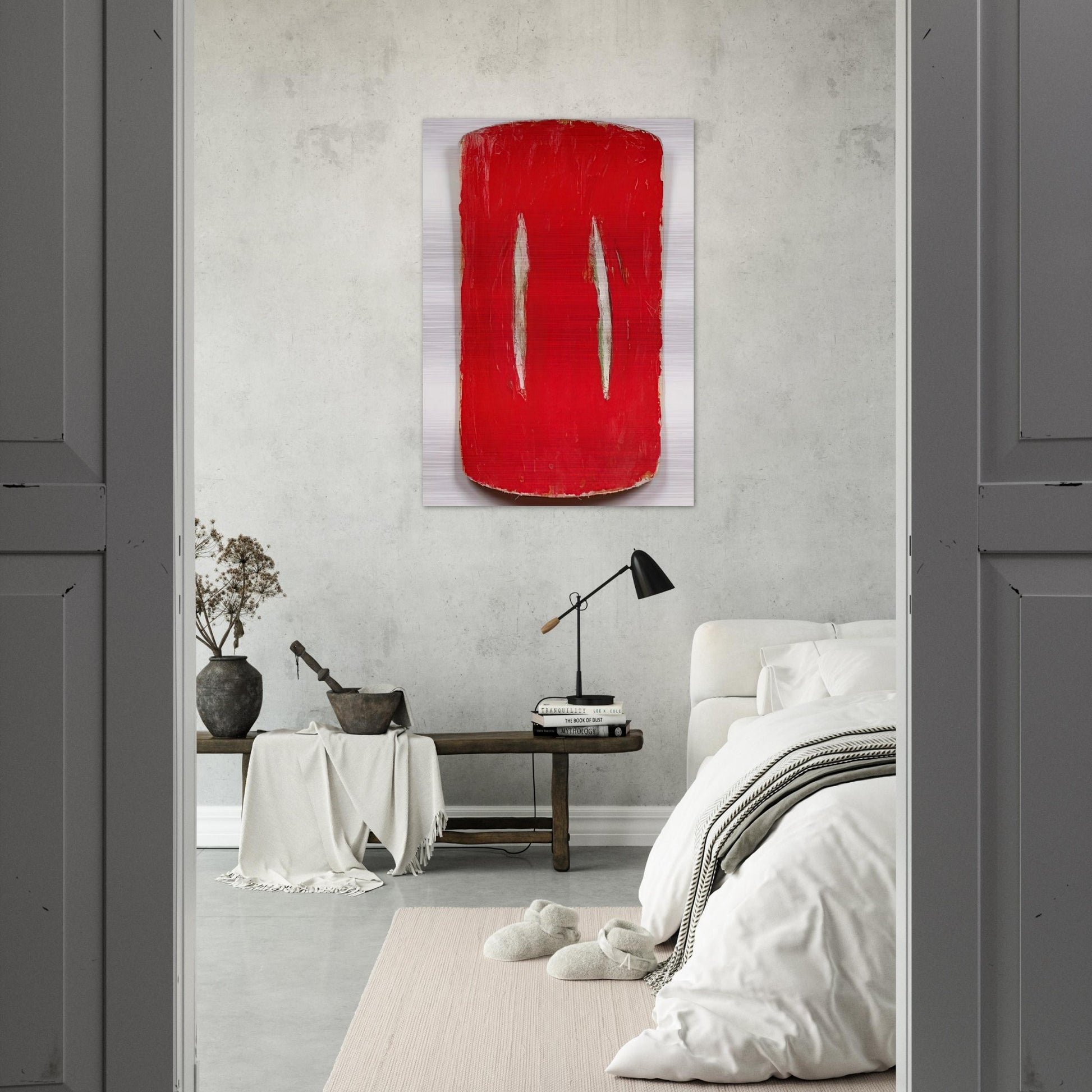 Old Flame - 1974 - Ron Gorchov Brushed Aluminum Print - 70x100 cm / 28x40 inches | Ron Gorchov Aluminum Print | Ron Gorchov Prints