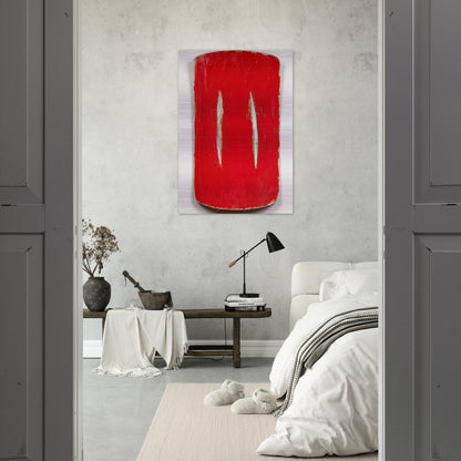 Old Flame - 1974 - Ron Gorchov Brushed Aluminum Print - 70x100 cm / 28x40 inches | Ron Gorchov Aluminum Print | Ron Gorchov Prints