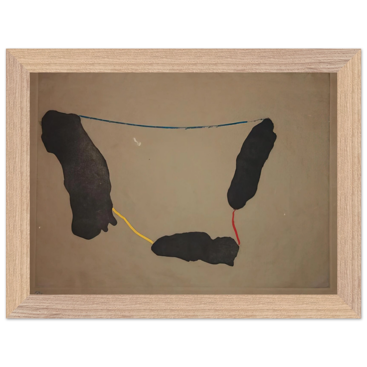 Helen Frankenthaler - Connected By Joy - 1973 Wall art - A2 (42 x 59.4  cm) - Premium Wooden Framed Poster With Fine Art Paper-canvas - White frame