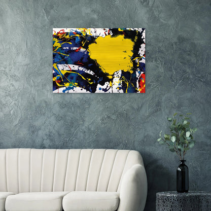 Untitled  SFP94-135  SFF 1805  - Sam Francis Brushed Aluminum Print - 70x100 cm / 28x40 inches | Sam Francis Aluminum Print | Sam Francis Prints