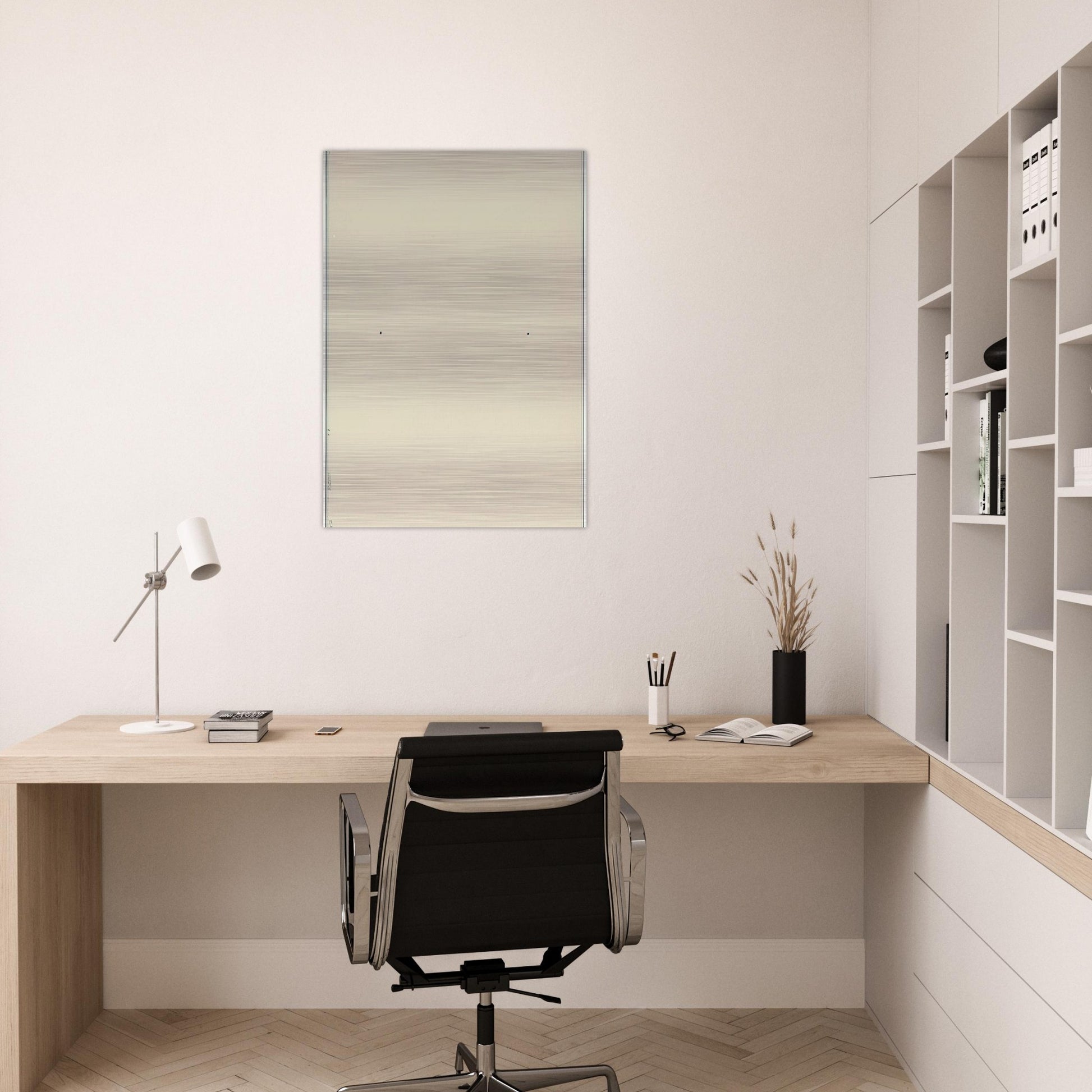 Conversion - Robert Ryman Brushed Aluminum Print - 70x100 cm / 28x40 inches | Robert Ryman Aluminum Print | Robert Ryman Prints